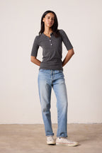 James Fitted Slub Jersey Henley