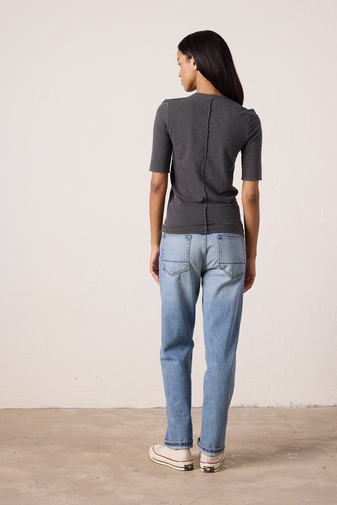 James Fitted Slub Jersey Henley