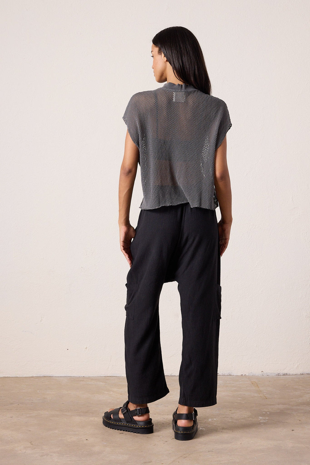 Shailey Paperbag Waist Linen Viscose Pant