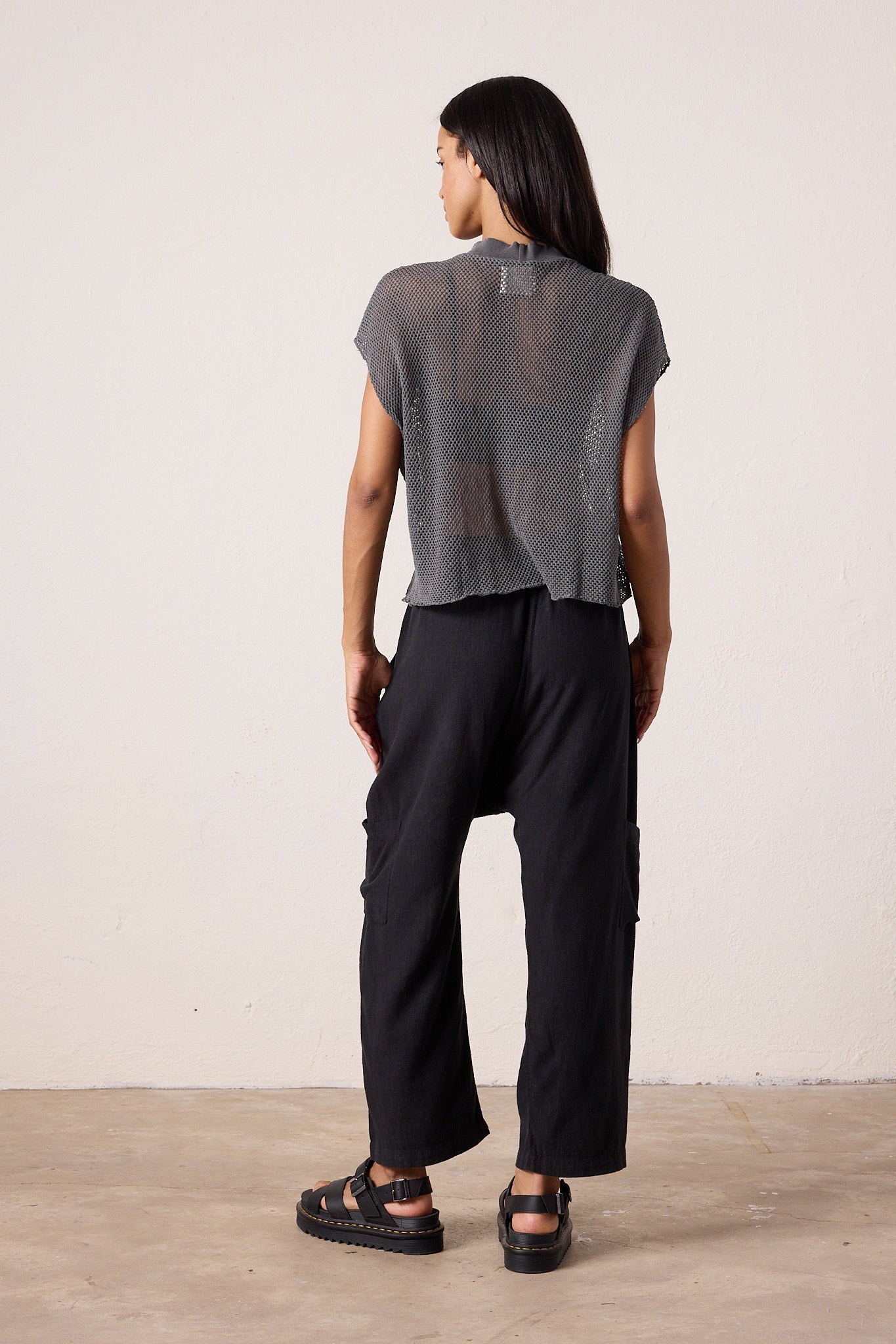 Shailey Paperbag Waist Linen Viscose Pant