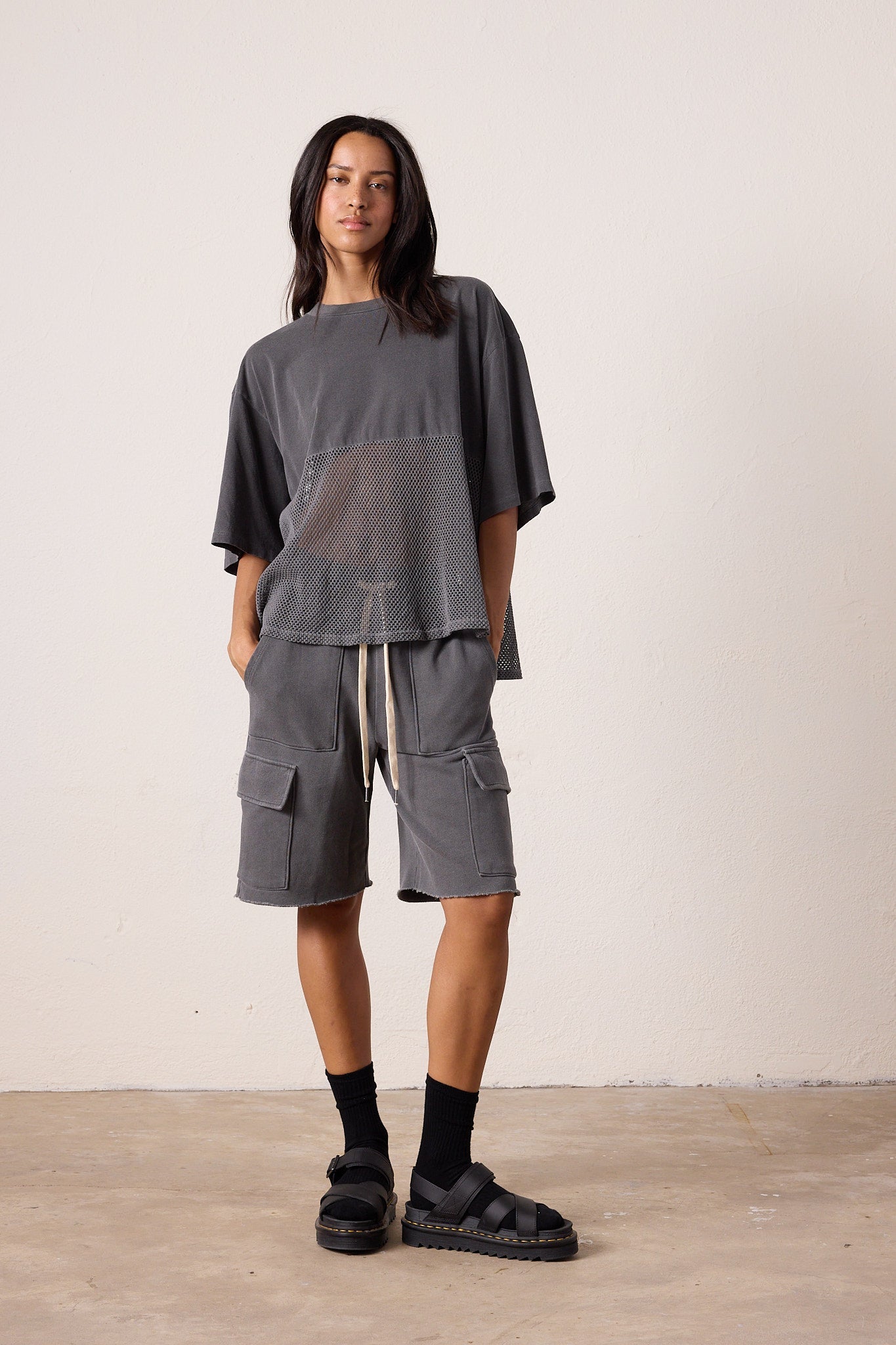 Ryan Oversized Mesh Jersey Tee