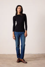 Aria Fitted Baby Rib Raglan Tee