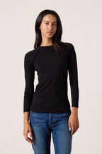 Aria Fitted Baby Rib Raglan Tee