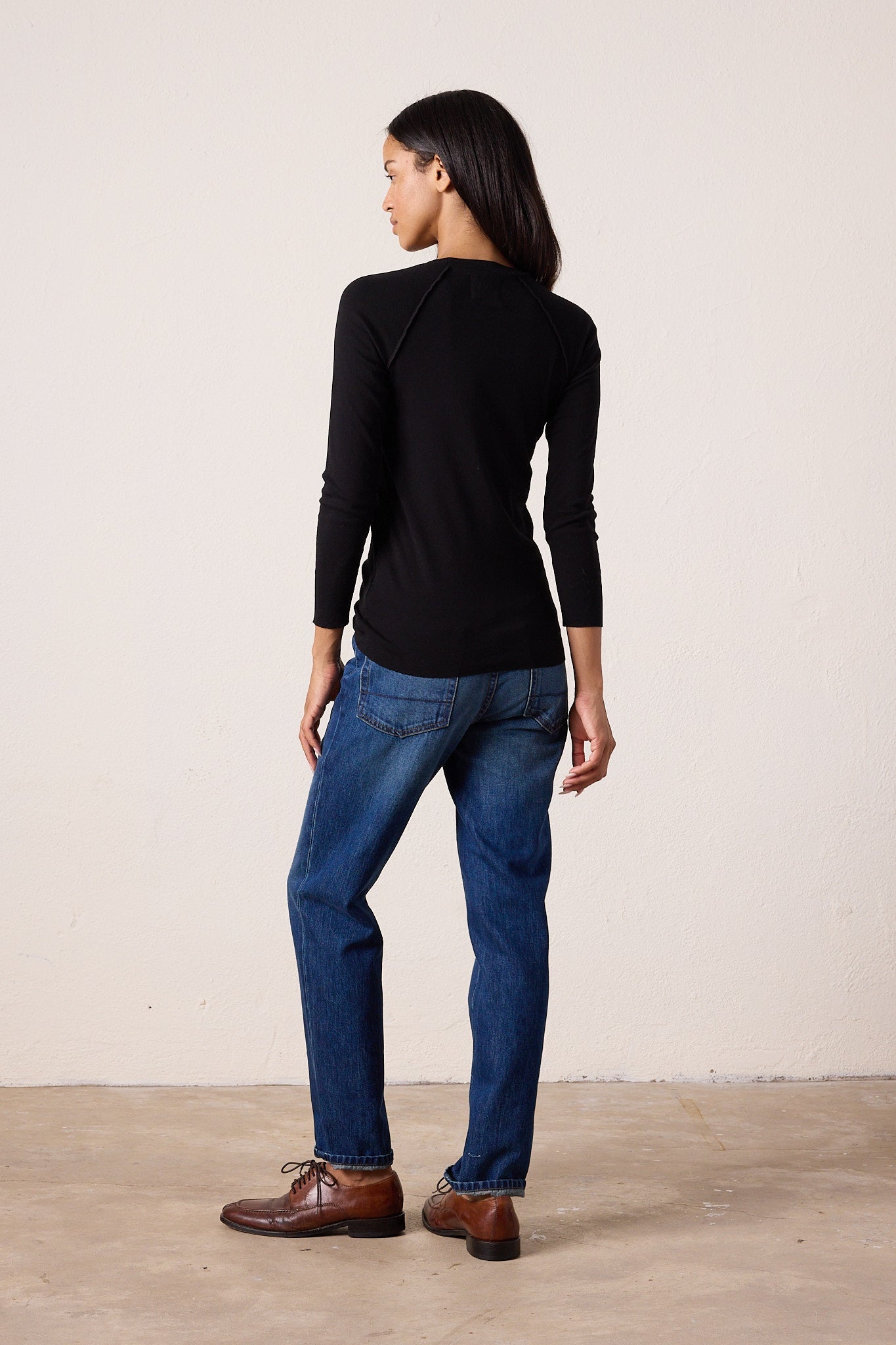 Aria Fitted Baby Rib Raglan Tee