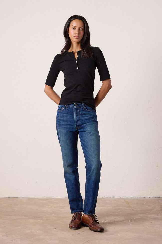 James Fitted Slub Jersey Henley Main Image