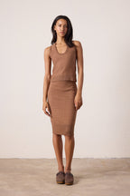 Jemma Cotton Knit Sweater Skirt