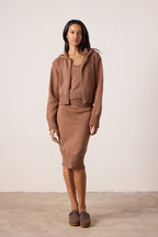 Mills Shrunken Cotton Zip Hoodie Sweater