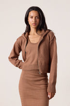 Mills Shrunken Cotton Zip Hoodie Sweater