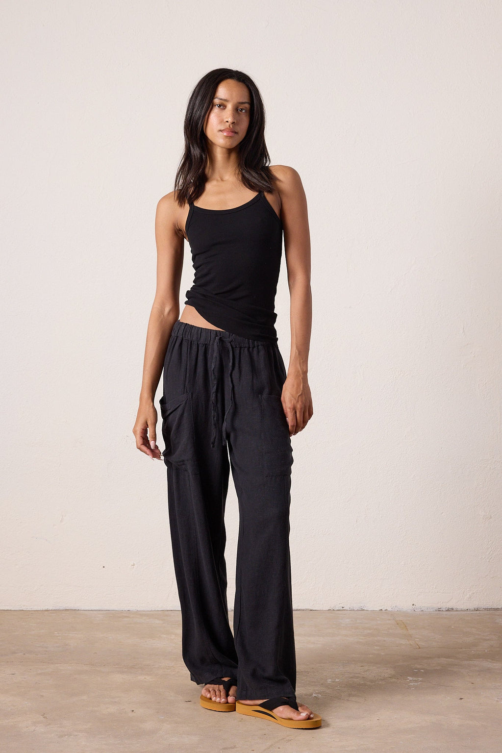 Sydney Wide Leg Linen Viscose Pant