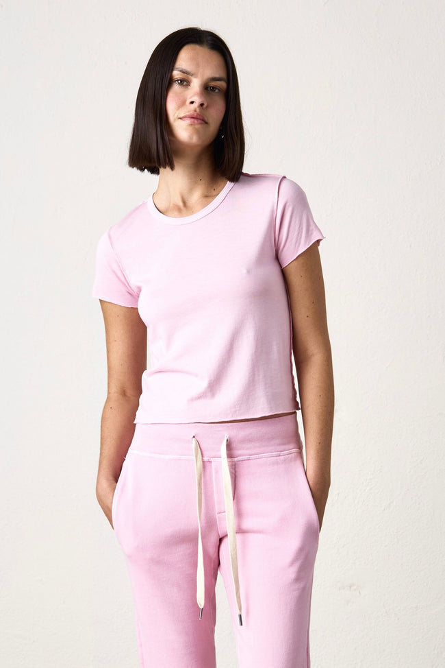 Tara Lux Jersey Mini Crew Tee Hover Image