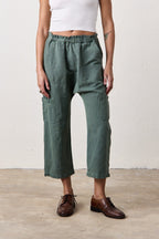 Shailey Paperbag Waist Linen Cotton Pant