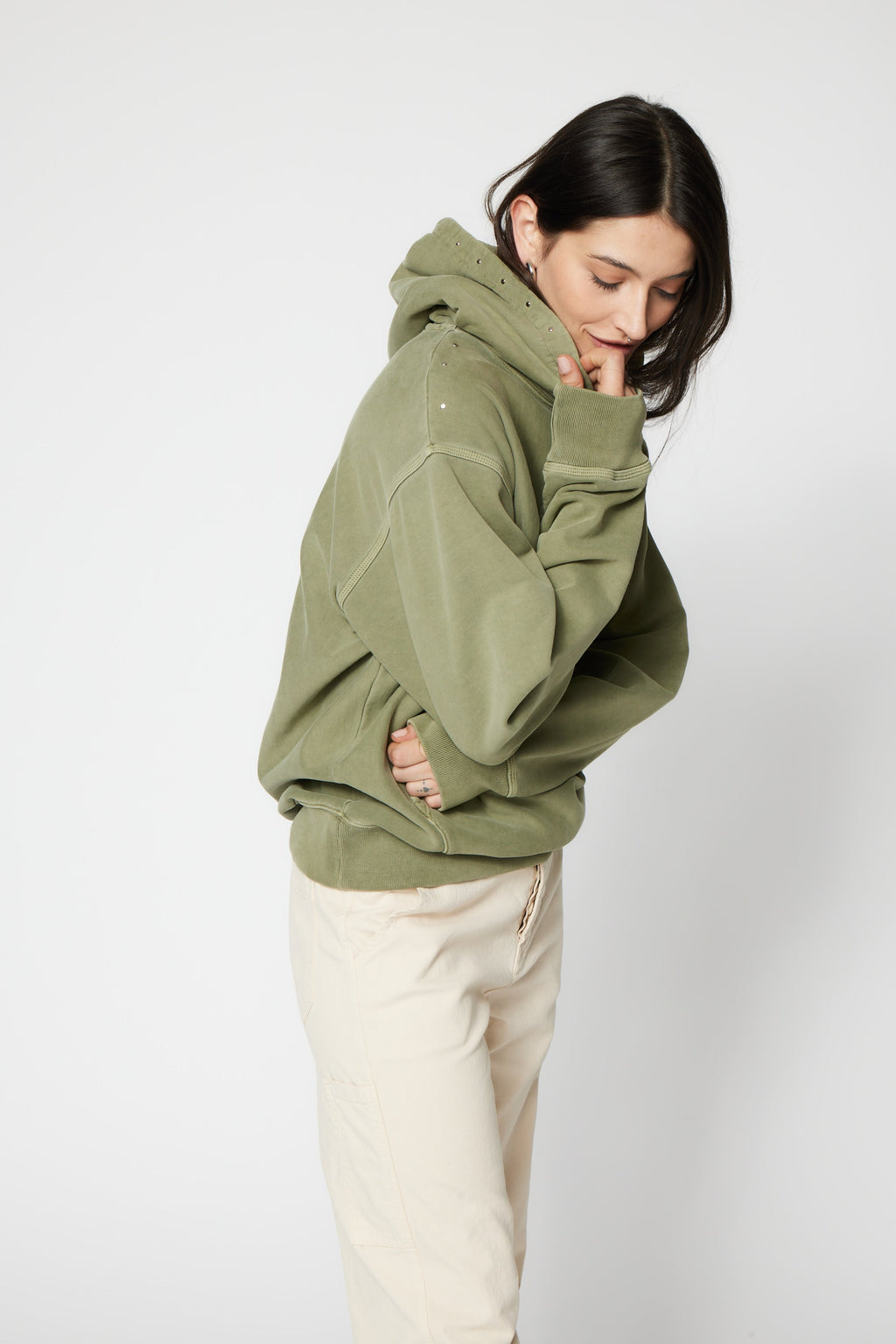 SRPLS Studded and Repaired Hoodie