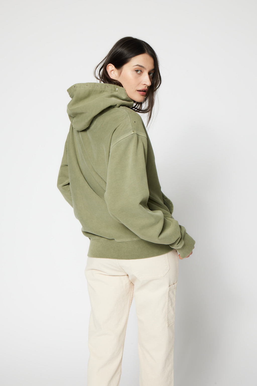 SRPLS Studded and Repaired Hoodie