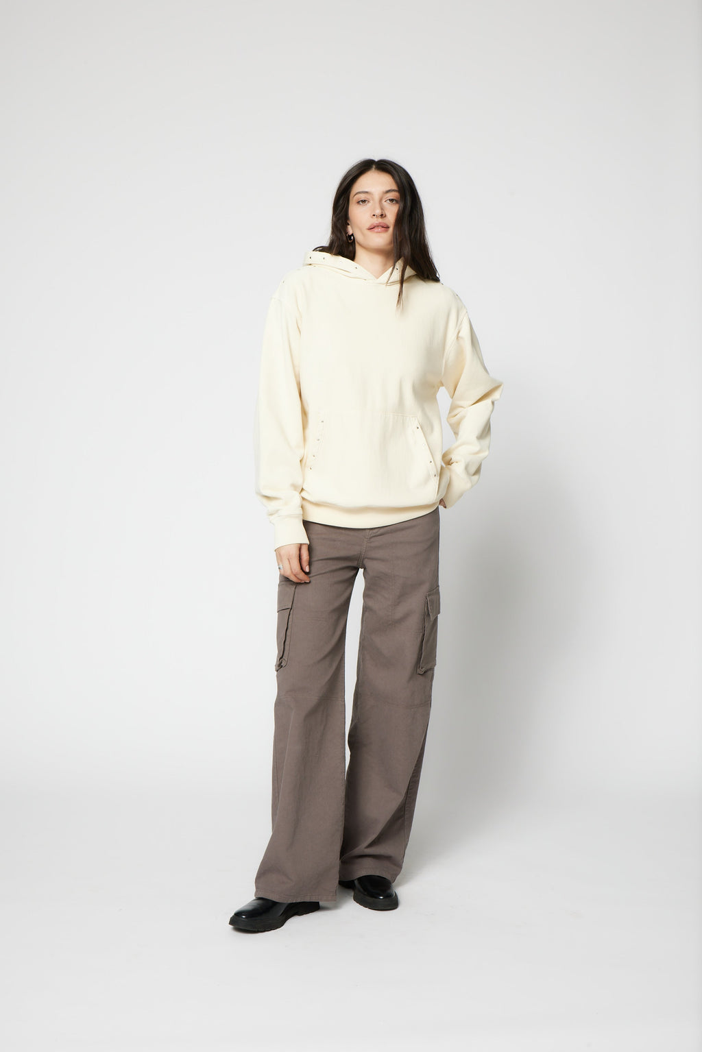 SRPLS Studded and Repaired Hoodie