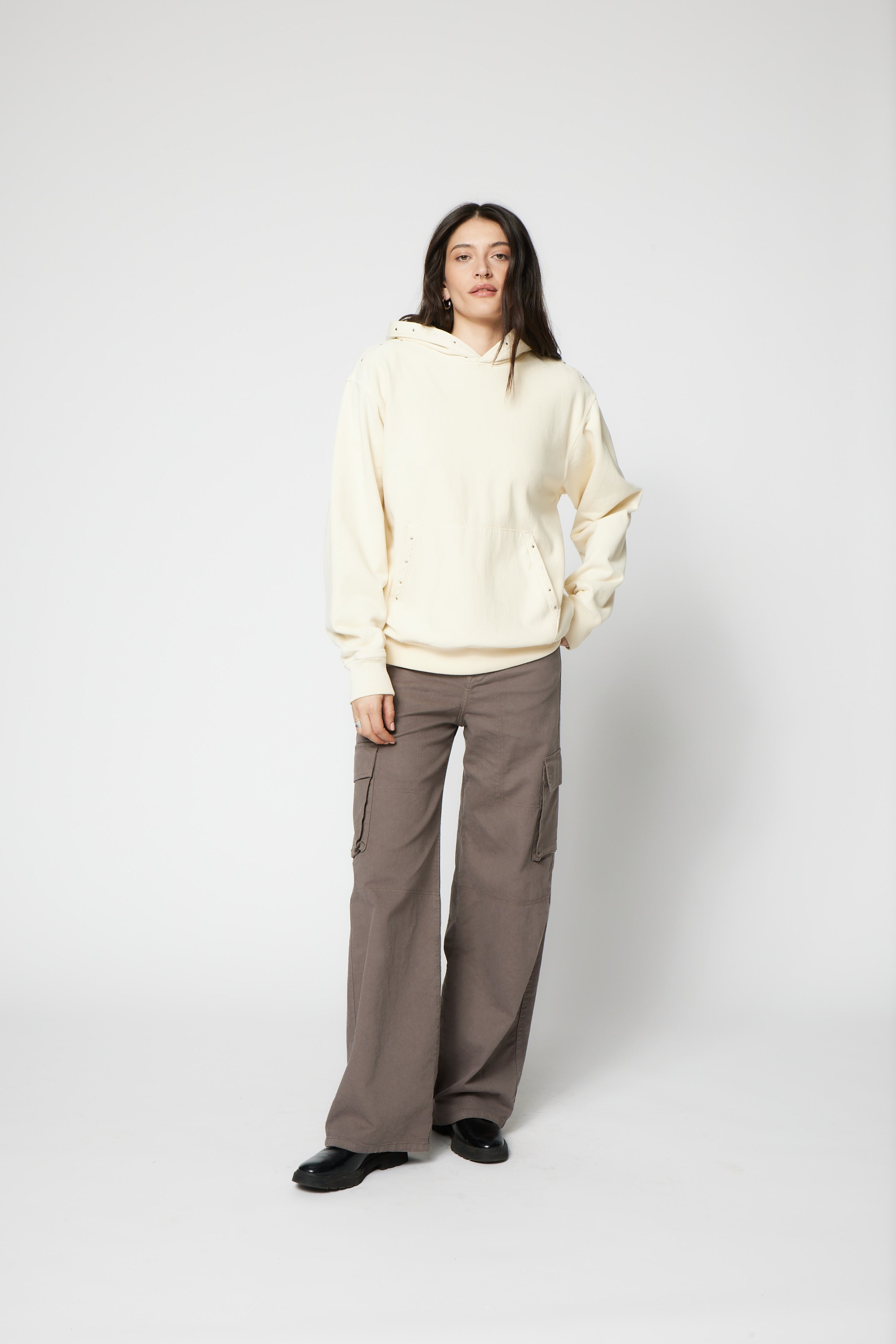 SRPLS Studded and Repaired Hoodie