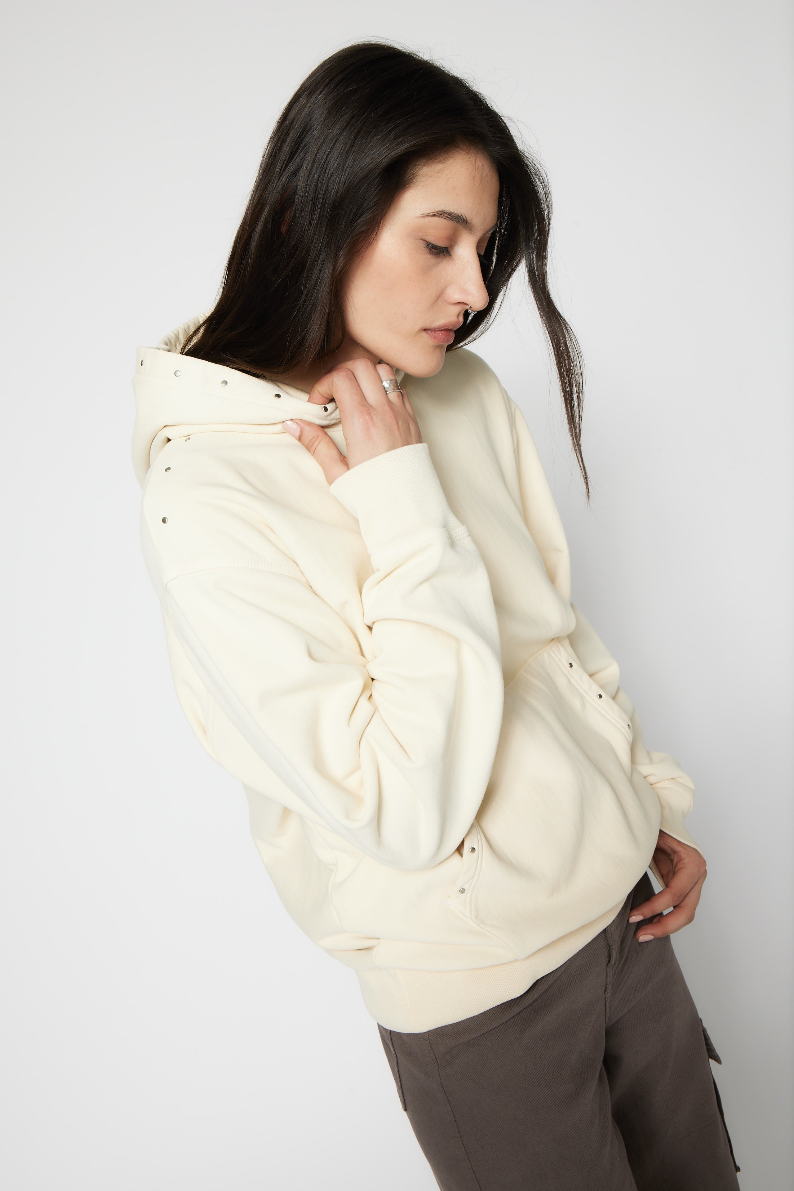 SRPLS Studded and Repaired Hoodie