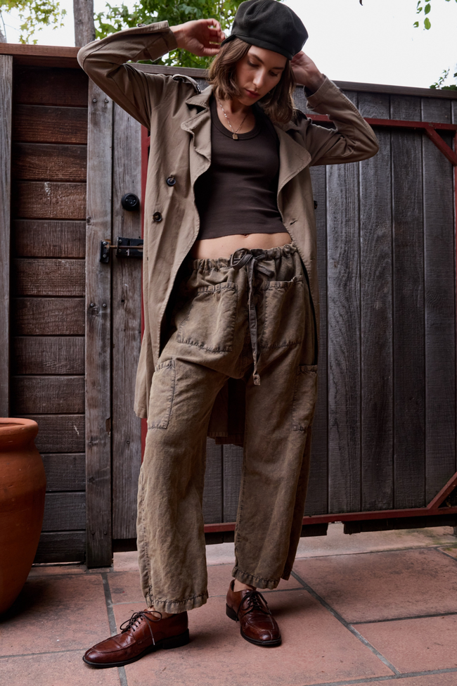 Carlson Linen Cotton Tie Pant Hover Image